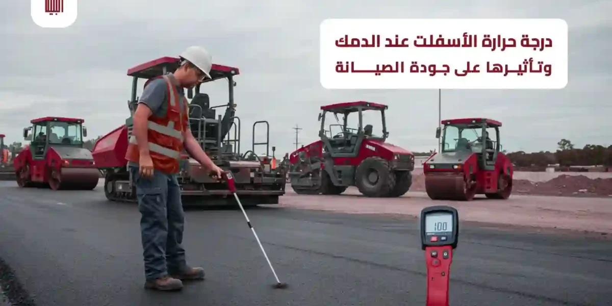 درجة حرارة الأسفلت عند الدمك