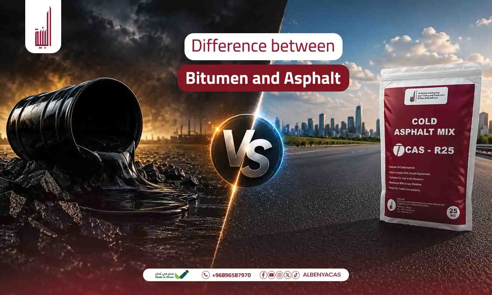 difference between bitumen and asphalt