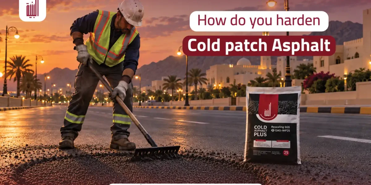 how do you harden cold patch asphalt